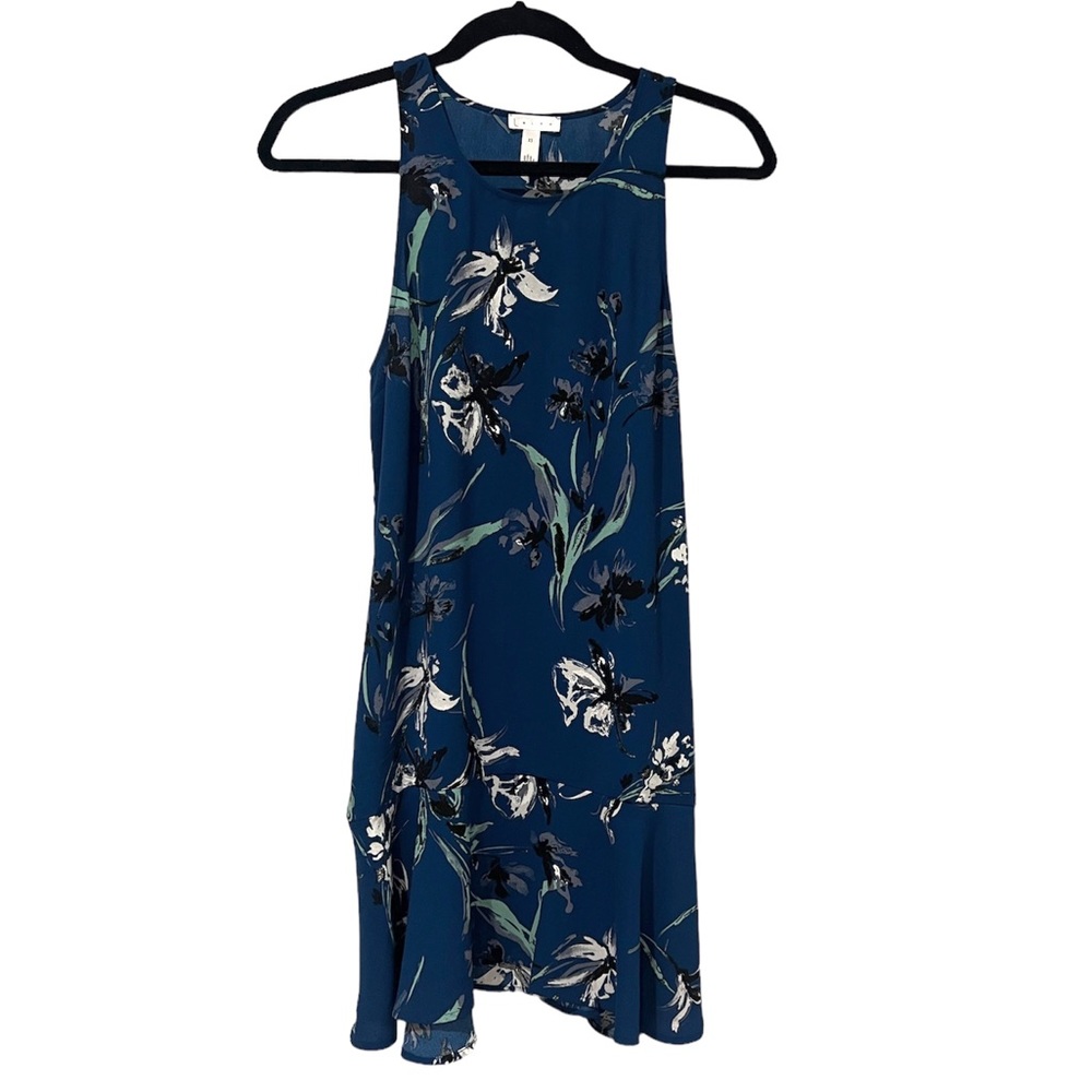 Leith Blue Floral Mini Casual Summer Dress - Pullover (XS)